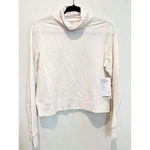 ATHLETA CROPPER FUNNEL NECK IN NIRVANA